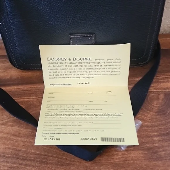 Dooney & Bourke Mallory Crossbody Black NWT HOST PICK - Picture 10 of 10